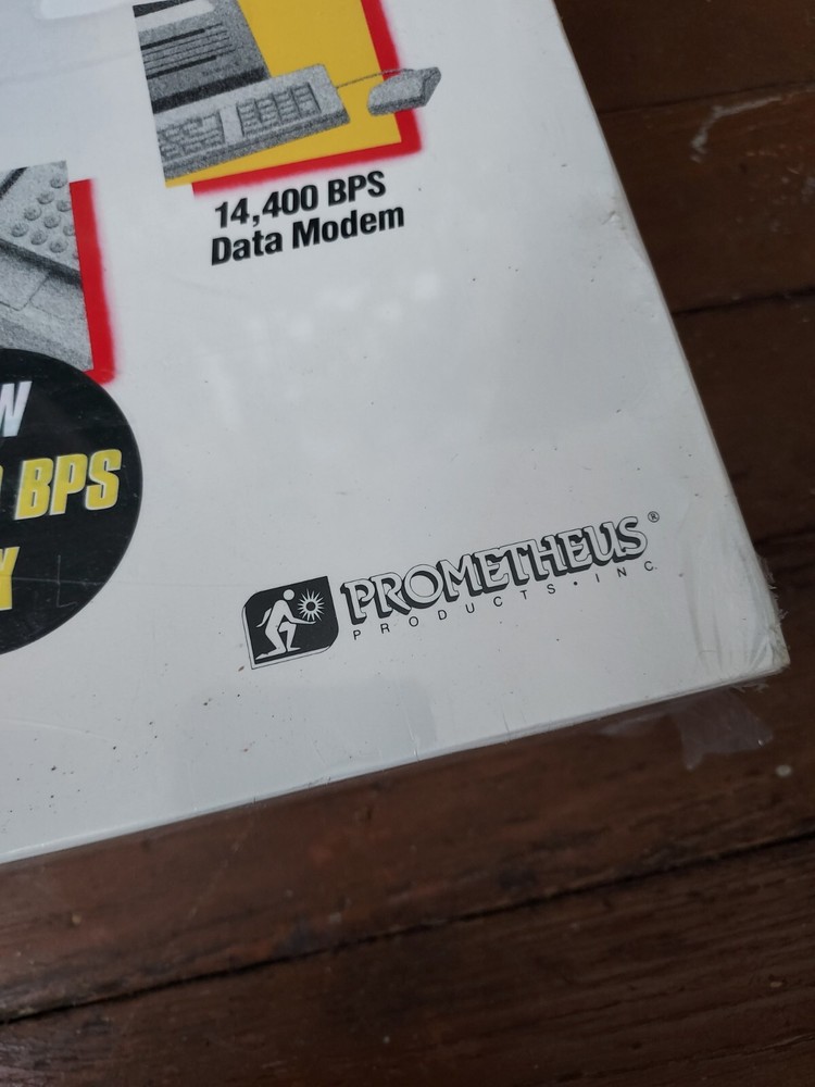 NOS Prometheus Ultima 14,400 BPS Data Modem Fax For Apple Macintosh Computer