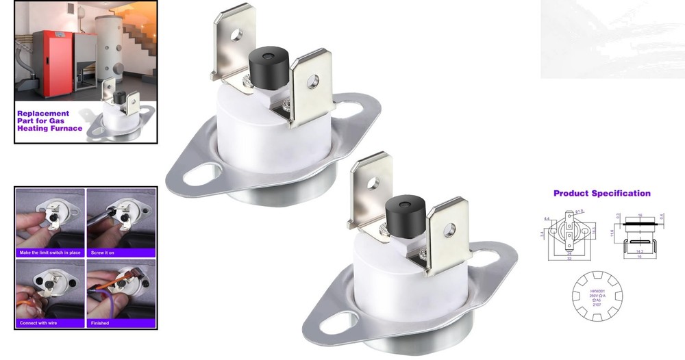 Durable 2-Piece L350 Limit Switch Set for Overload Protection & Easy Install