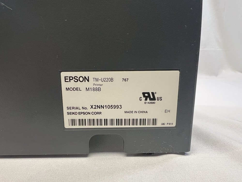 Epson TM-U220B M188B Ethernet Dot Matrix Printer (WORKS)