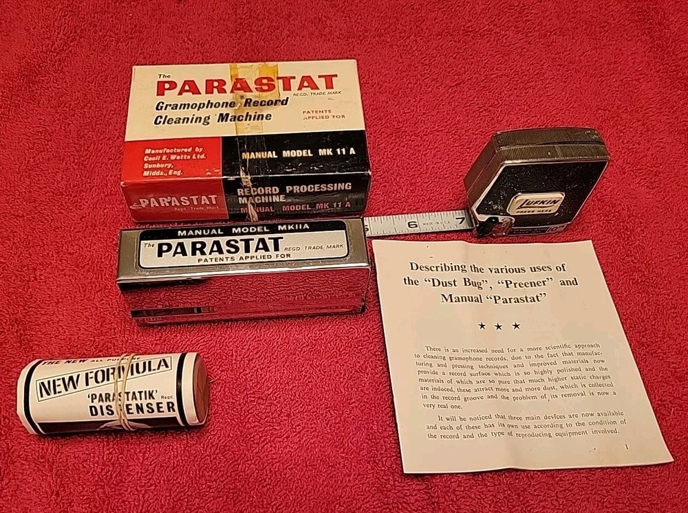 Parastat MK IIA Gramophone Record Cleaning Machine