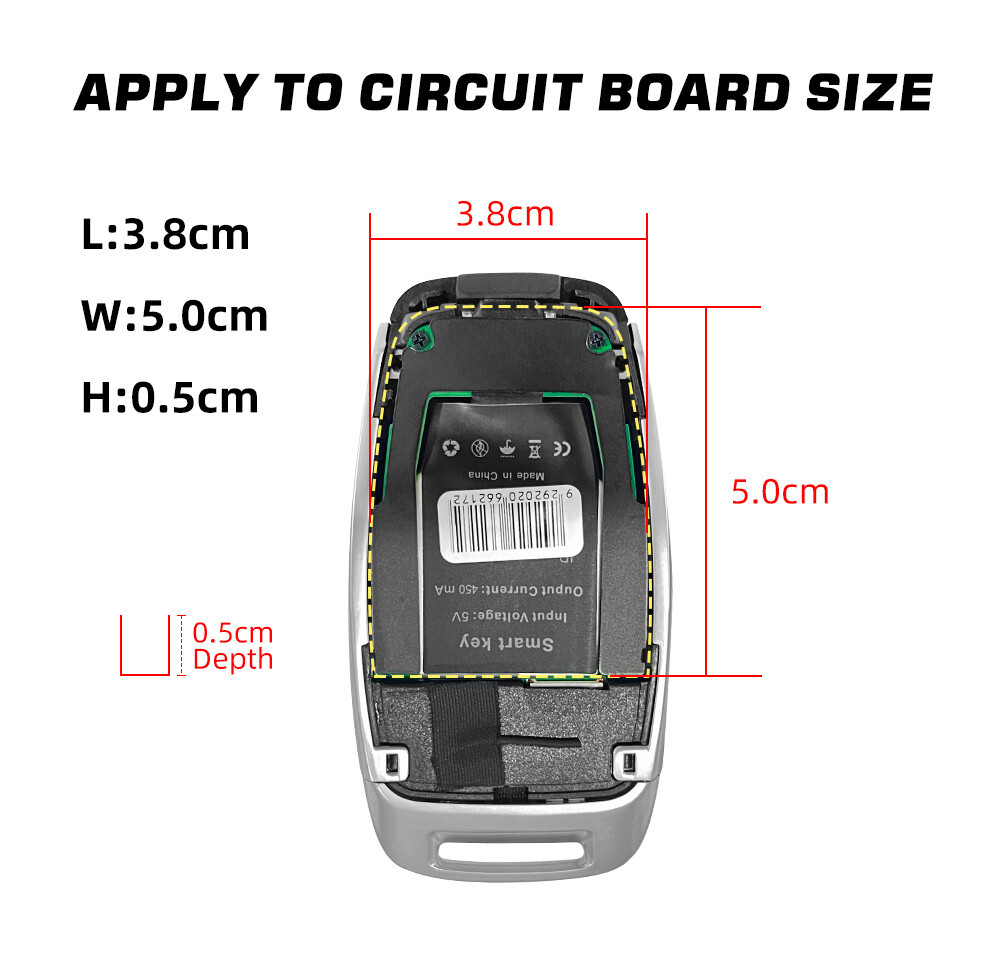 Keyless Entry Digital Remote Car Smart Key Touch Screen Anti-scratch Waterproof