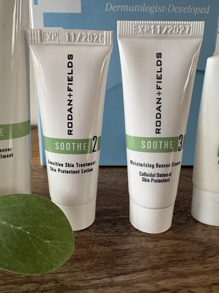 Rodan + Fields Soothe TRAVEL/MINI Regimen; NIB sealed PLUS Samples