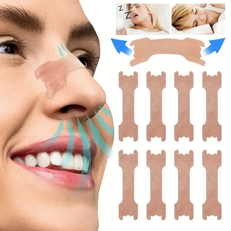 NASAL STRIPS Breathe Nose Better Reduce Snoring Right Sleep Now Apnea Adhesive