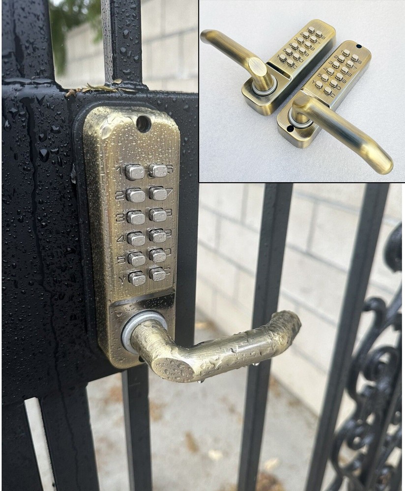 Keyless Double Side Entry Gate Door Lock Mechanical Code Combination Fence Lock