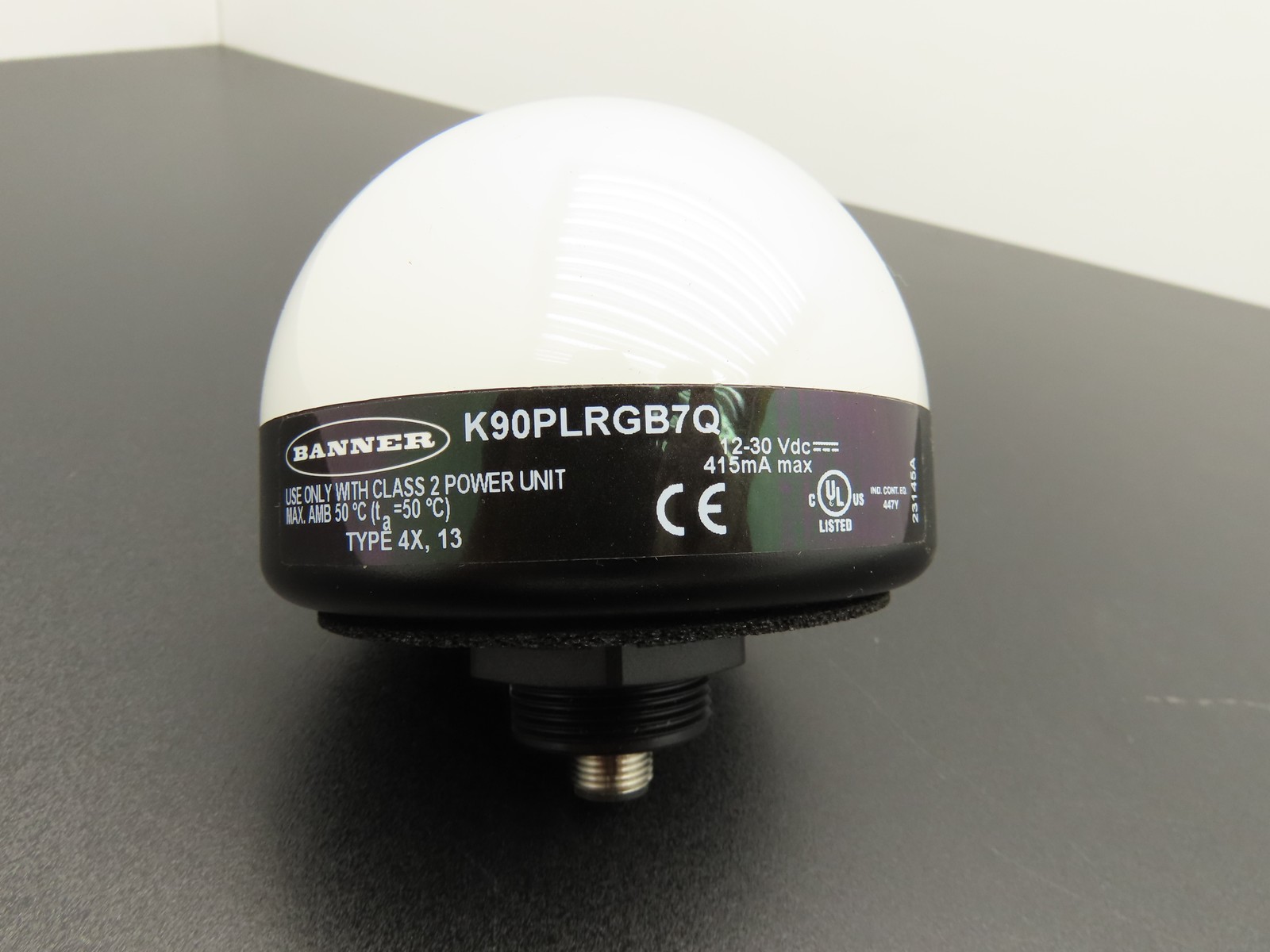 Banner K90PLRGB7Q LED RGB Indicator 7-Color K90 Pro Series 12-30VDC 5-Pin M12