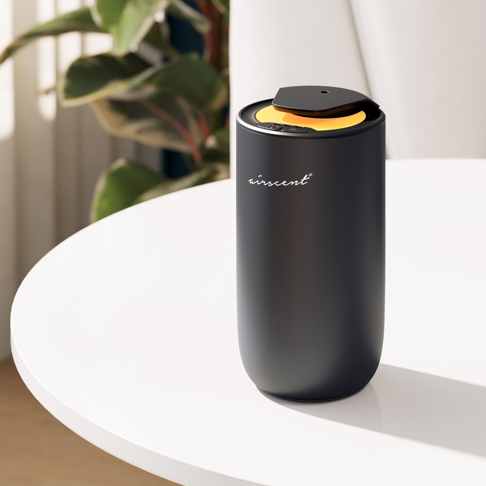 The AirScent Mini Waterless Diffuser for Homes, Small, Titanium Black