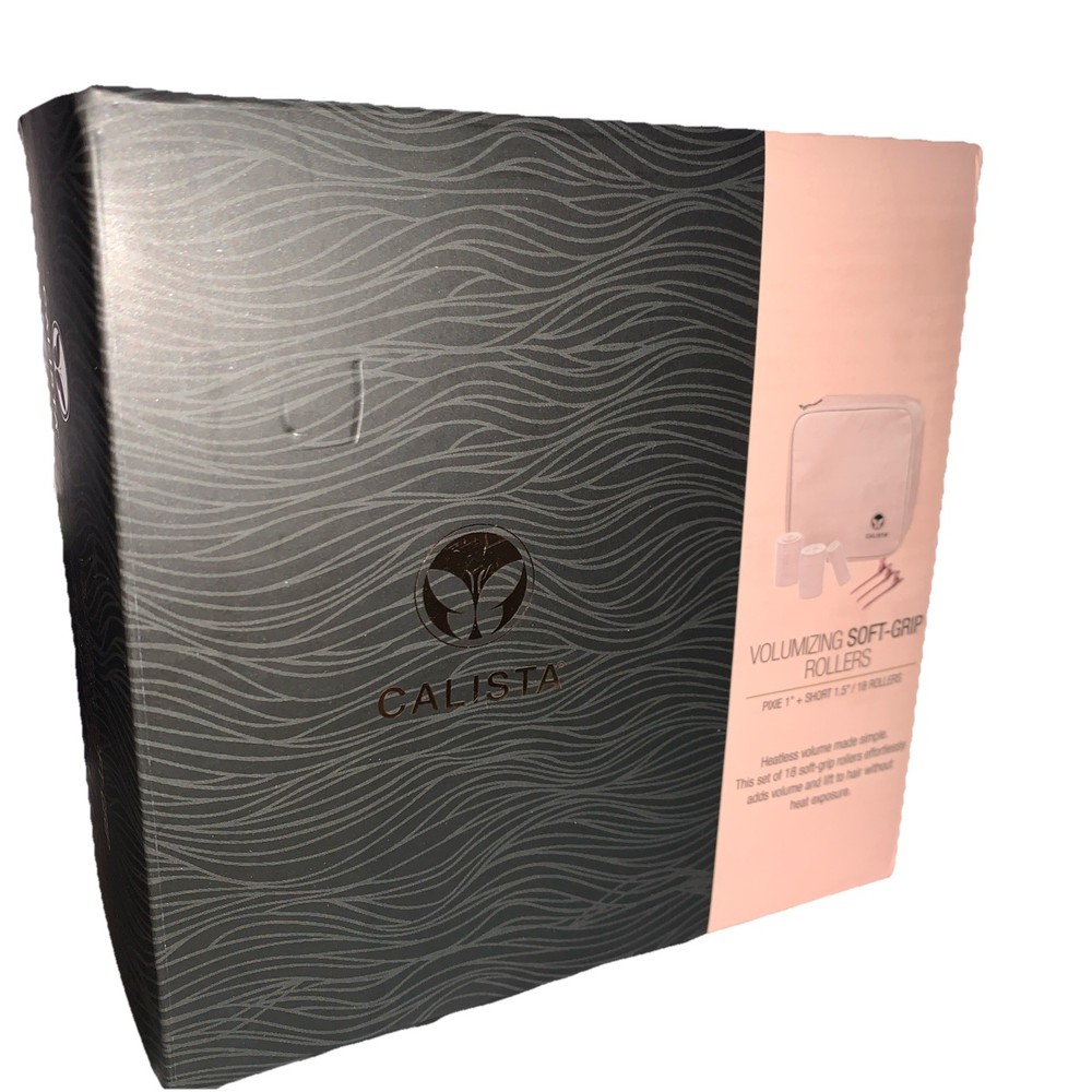 Calista Volumizing Soft Grip Rollers, Pixie + Short Clips in Case !