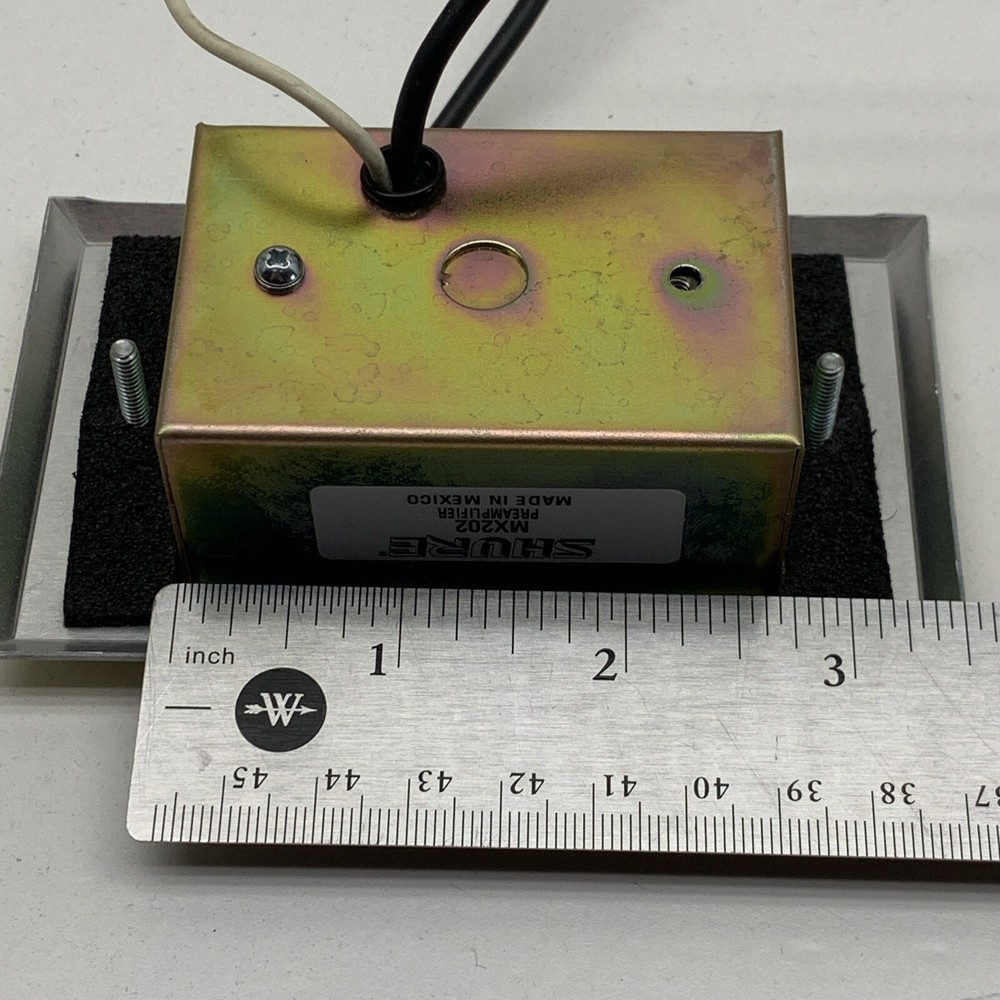 Shure MX202 Pre-Amplifier Plate with Back Box, NO MICROPHONE