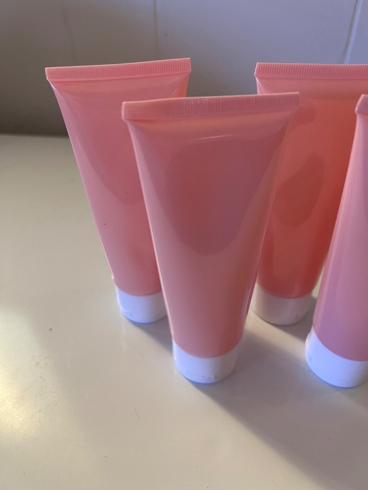 Flip Cap Empty Pink Squeeze Bottles 25 Pack