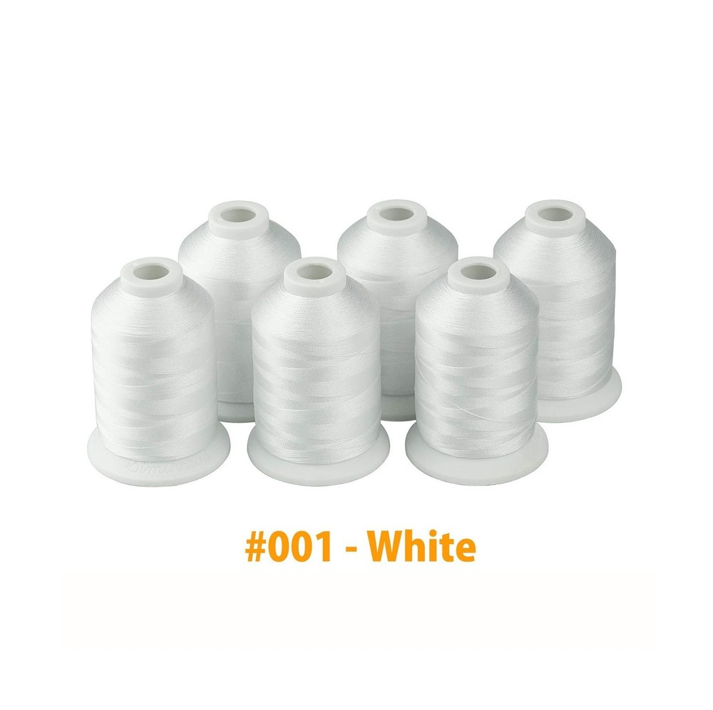 Simthread Value Pack Bundle Add-ons | Madeira 120 Colors Kit & 6 White Machin...