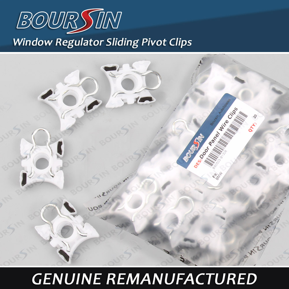 20 Pcs, Window Regulator Sliding Pivot Clips fit BMW E32 E34 E36