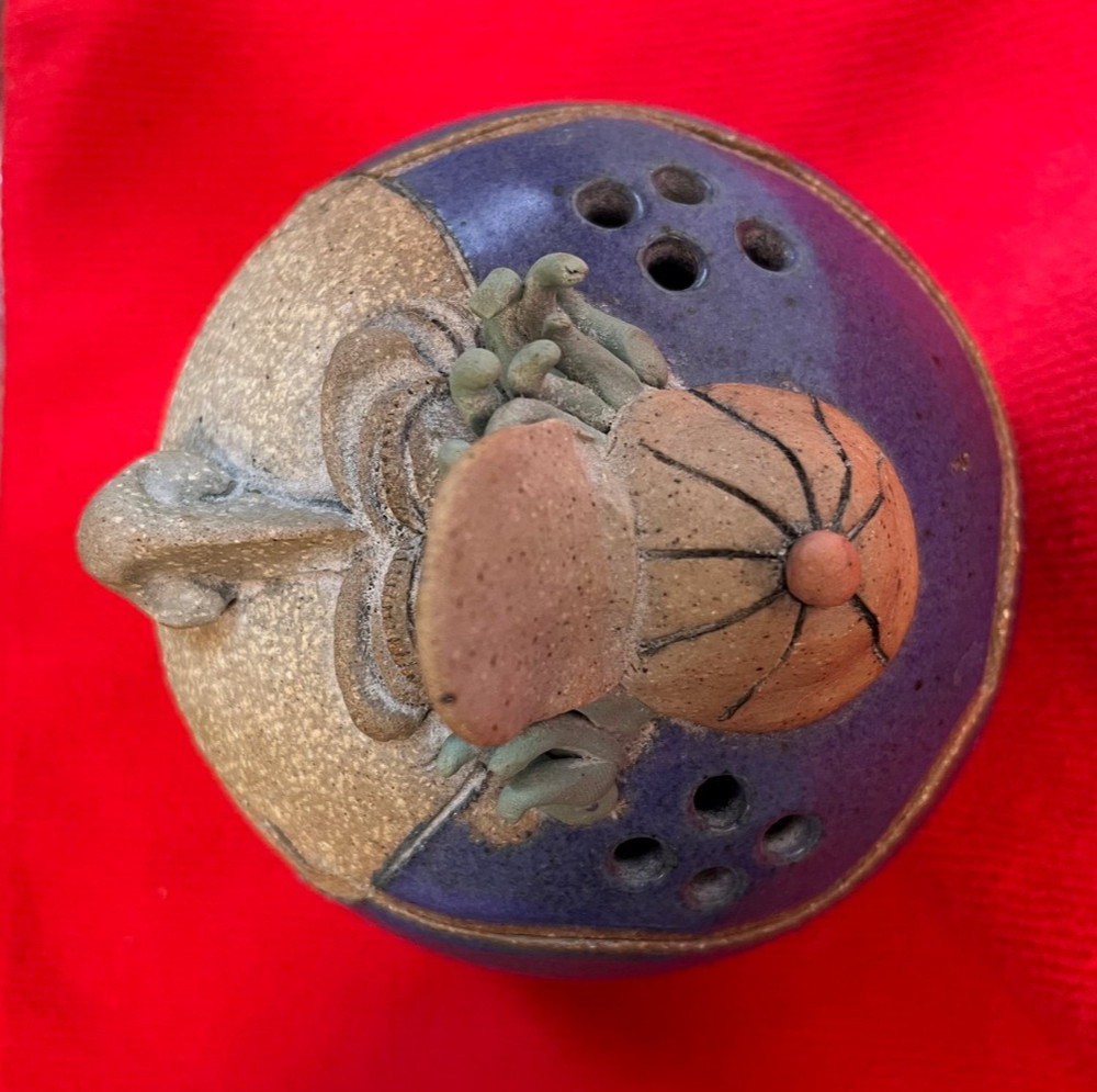 Handcrafted - Ceramic - Funny Head - Incense Burner
