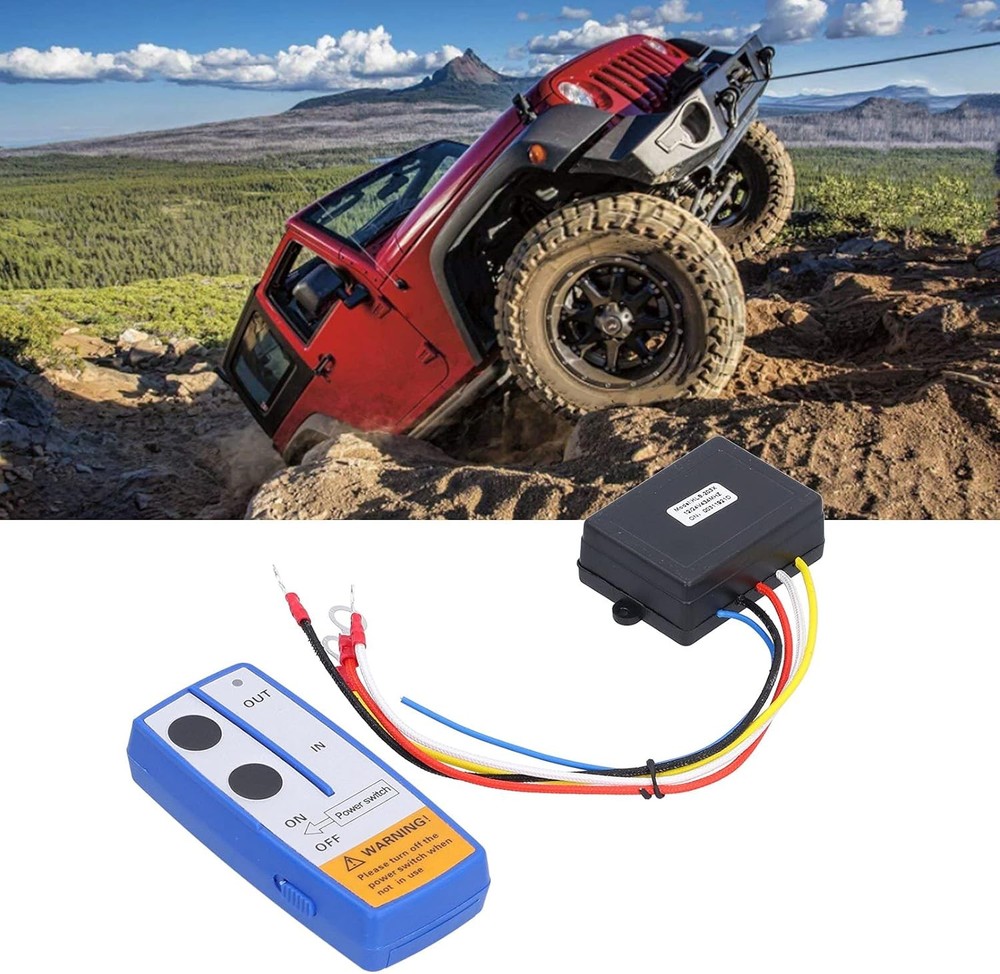 Dump Trailer Remote Kit-Winch Remote Control Kit, 12V Electric Winch Remote Cont