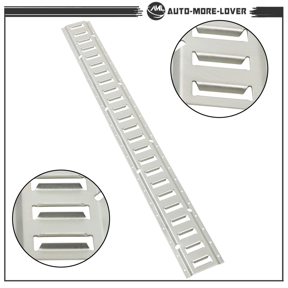 Galvanized E Track Tie Down Rail Kit 4' (6 Pack) for Garages Vans Trailers