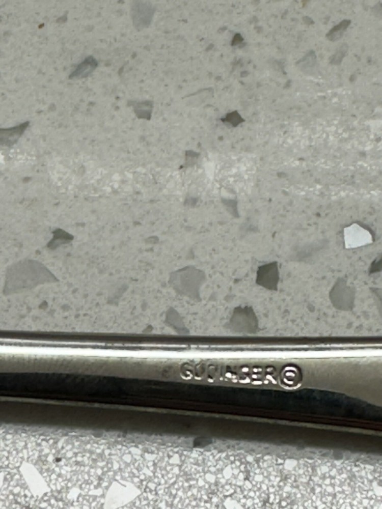 GODINGER Decorative Silver Plated Serving Spoon Acorn Pattern 8.5" VINTAGE