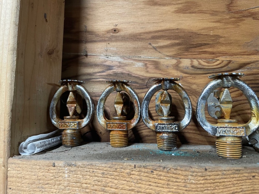 Antique fire sprinklers
