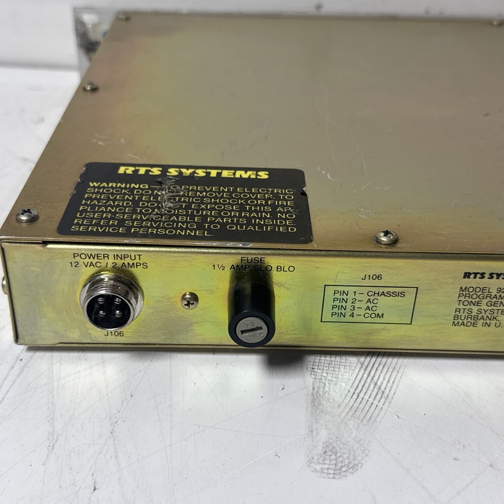 RTS SYSTEM Telex Tone generator MODEL 927