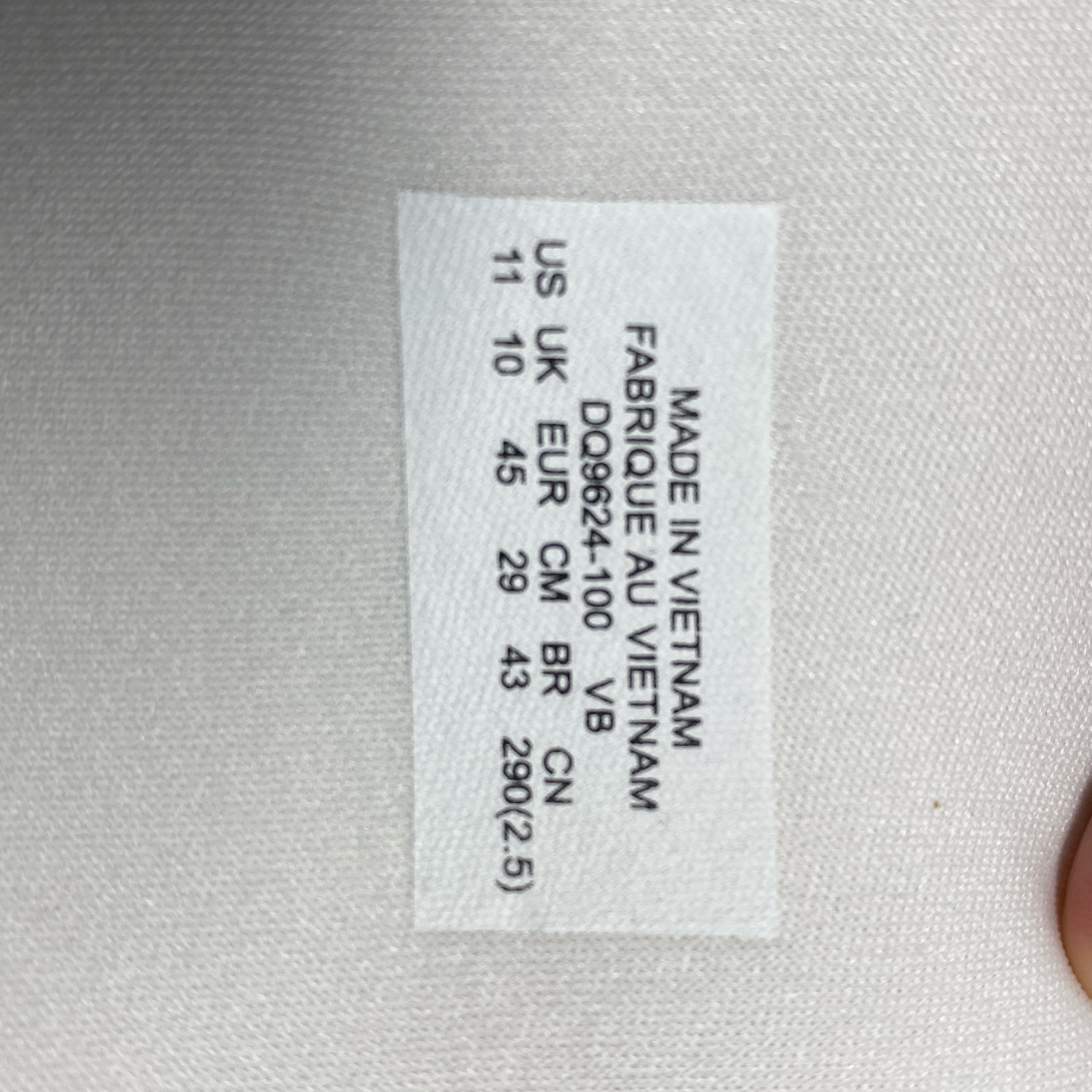 Nike Offcourt Adjust Slide White/Black Men's 11 DQ9624-100