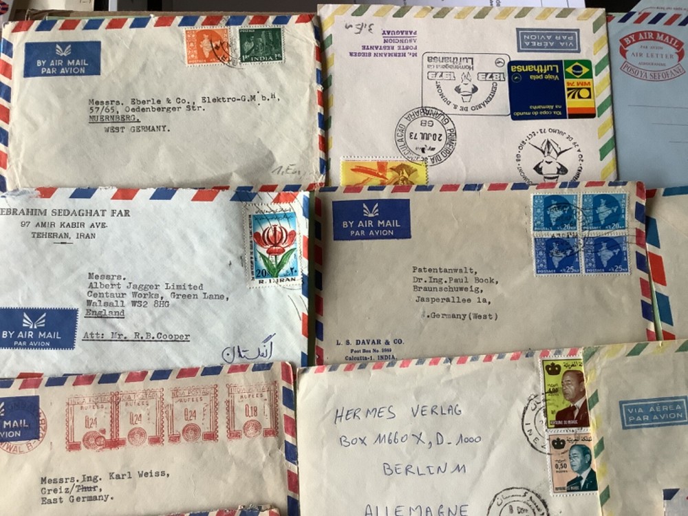 Airmail worldwide covers 29 items Ref A1876