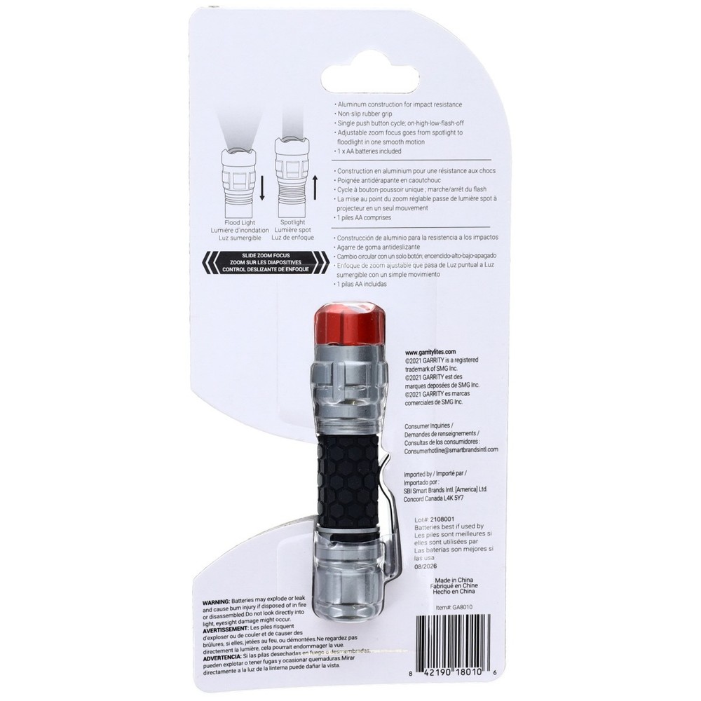 Garrity GA8010 Tactical Penlight Flashlight 100 Lumen