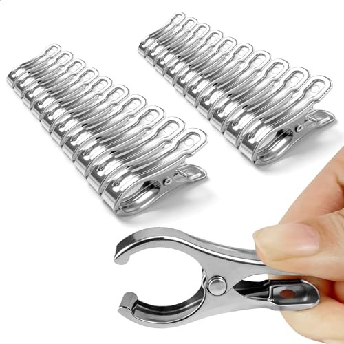 Garden Clips, Stainless Steel Greenhouse Clamps Clips for Netting, Heavy Duty
