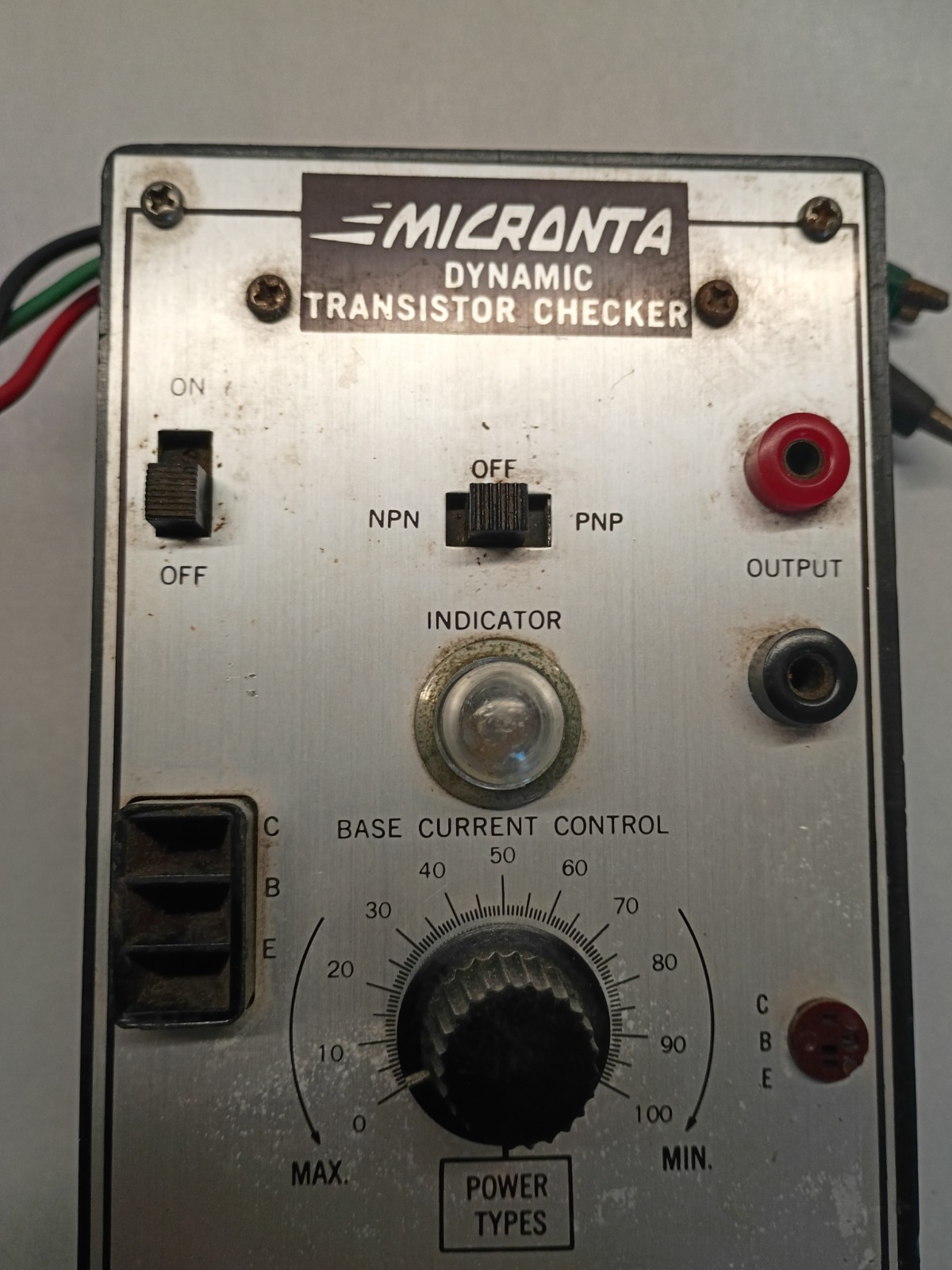 Vintage 1968 Micronta Dynamic Transistor Checker 22-024 - Untested