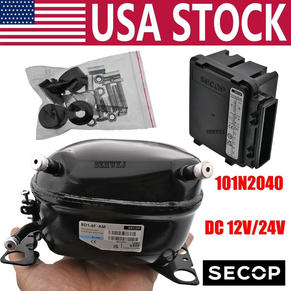 BD1.4F Micro Compressor SECOP + 12V/24V Electronic 101N2040 Controller Drive Kit