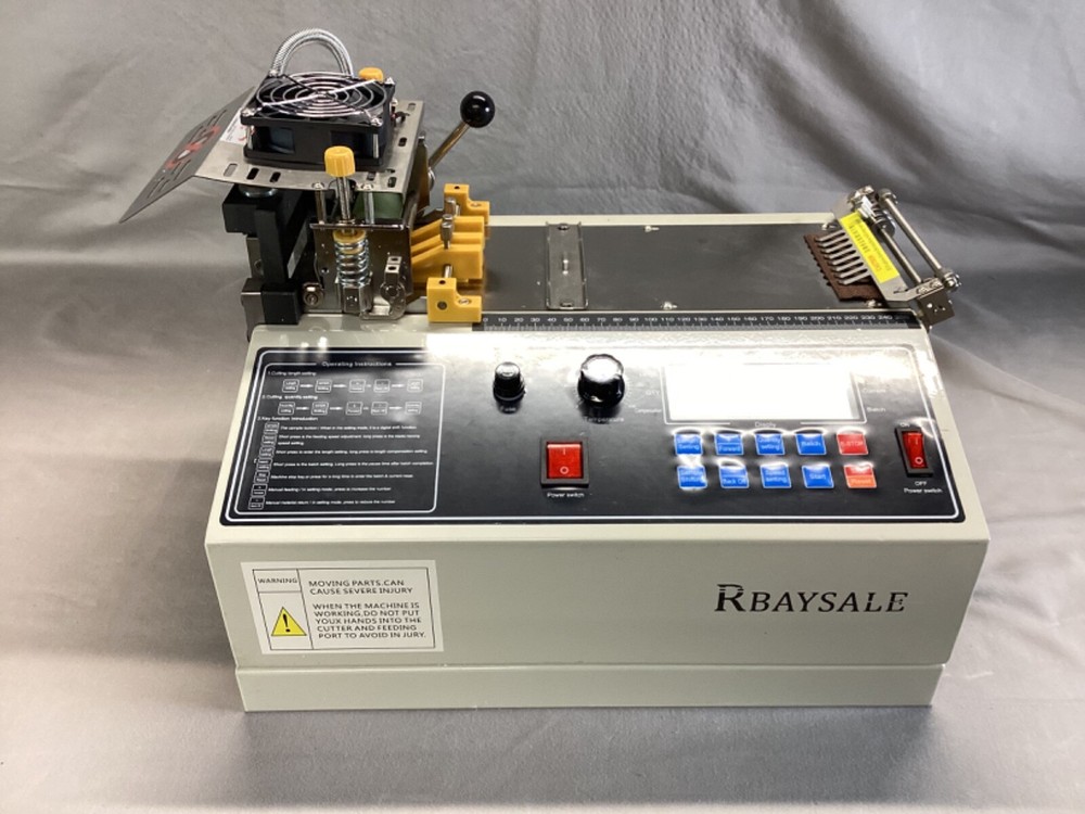 RBaysale Webbing Cutting Machine LCD Display Cold Hot Cutter Damaged Open Box