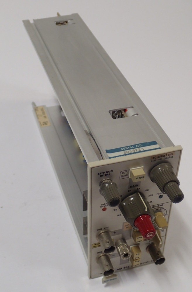 TEKTRONIX AM 502 DIFFERENTIAL AMPLIFIER PLUG-IN MODULE DC OFFSET NOT RESPONDING