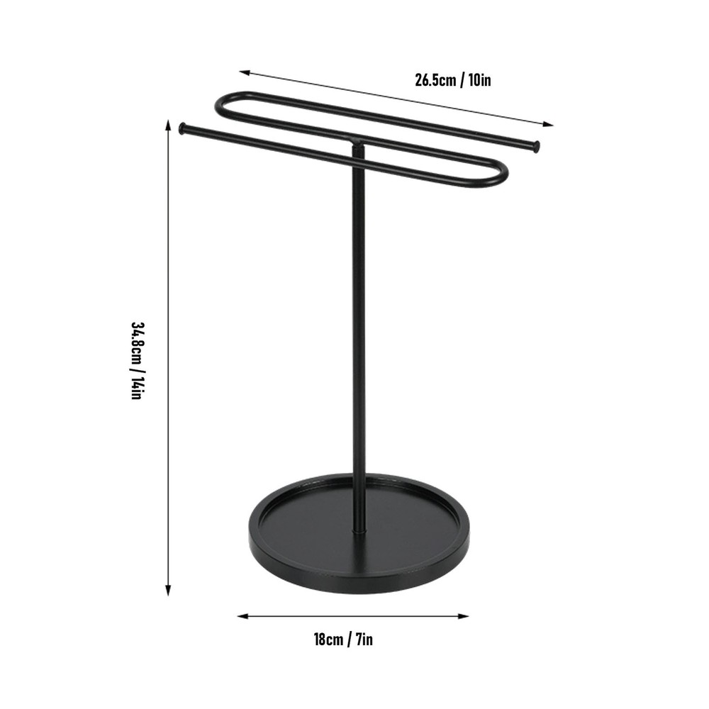 2-S Shape Hand Towel Stand For Bathroom