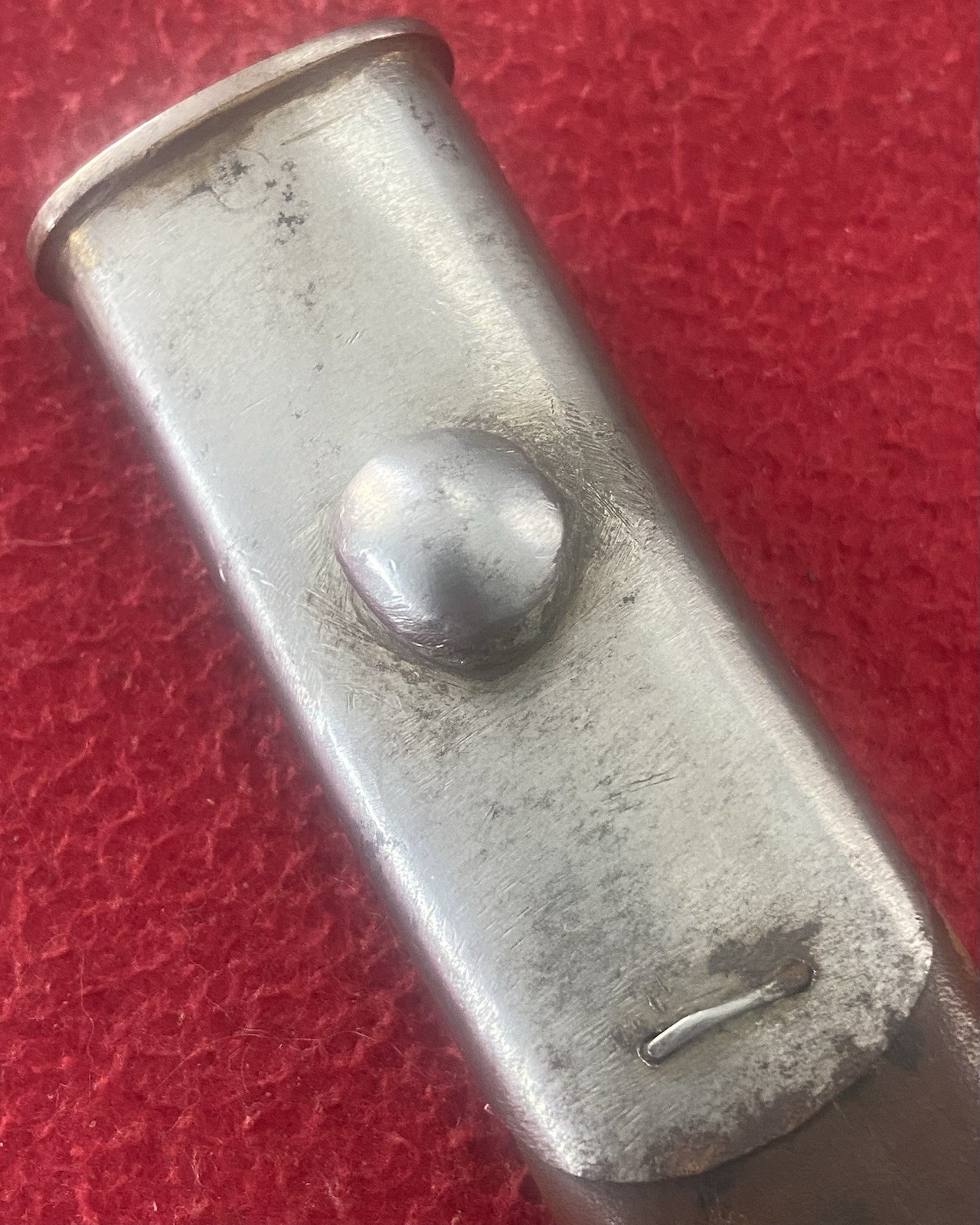 WWI English Pattern 1907 Bayonet & Leather Scabbard By Vickers 2-18