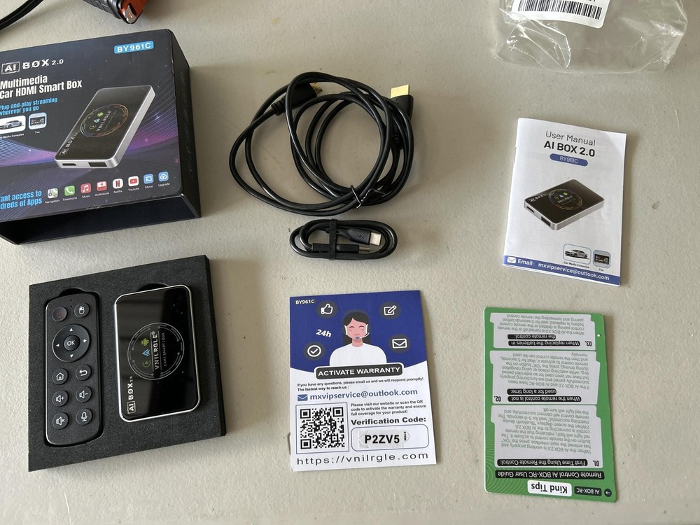 4-in-1 Wireless CarPlay & Android Auto Wireless Adapter, Stream Video Split-Scre