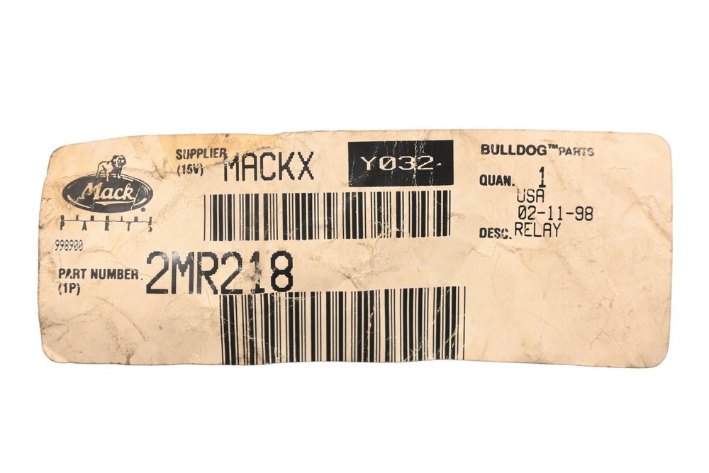 Mack 2MR218 Relay NOS