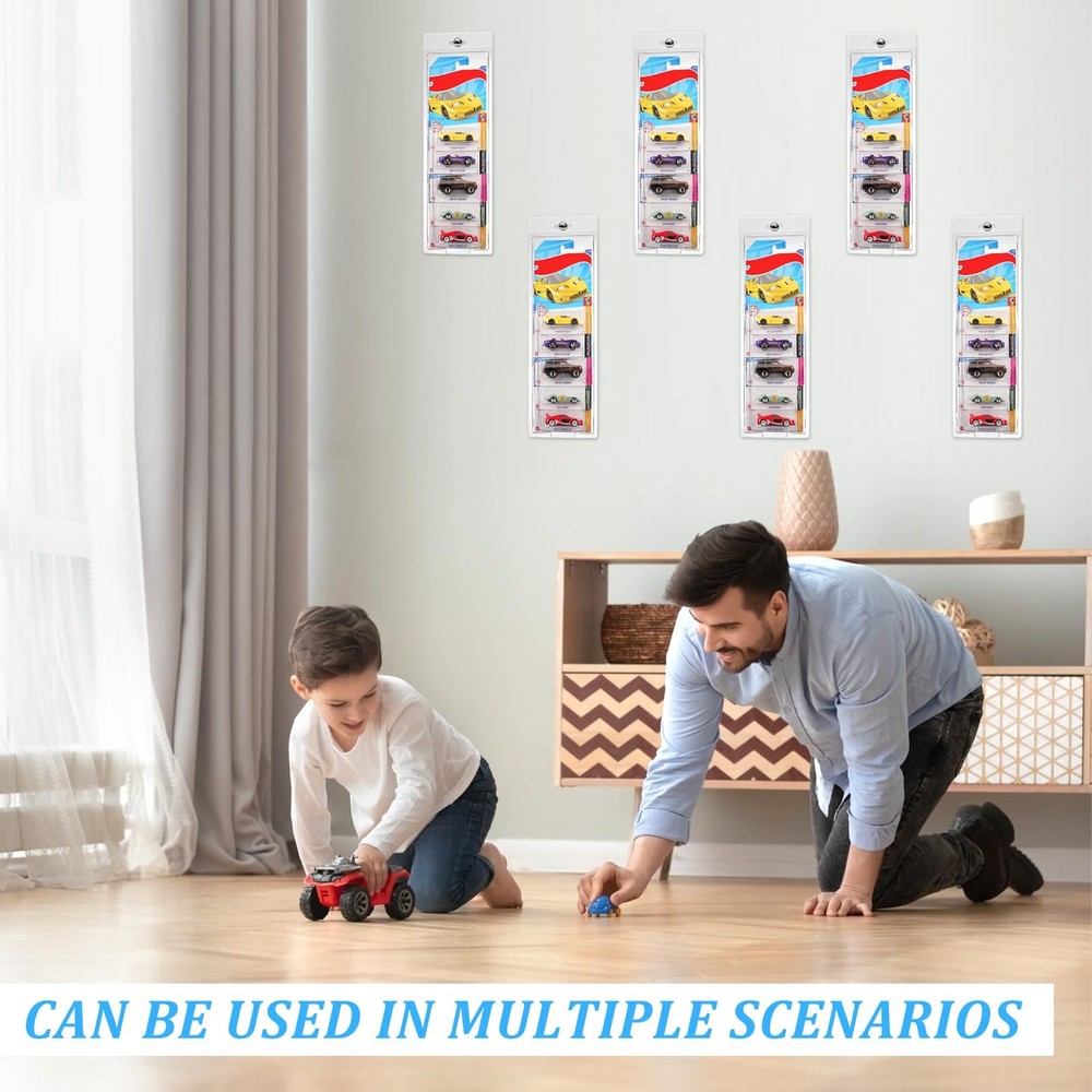 6 Pack 5 Separate Car Protector Case for Hot Wheels Mainline,Protector Packs