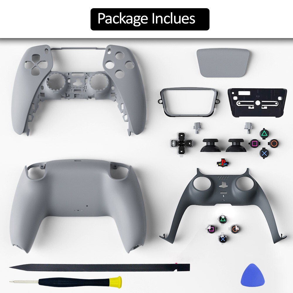 Grey PS5 Controller Shell Faceplate Limited Edition 30th Anniversary For SONY US