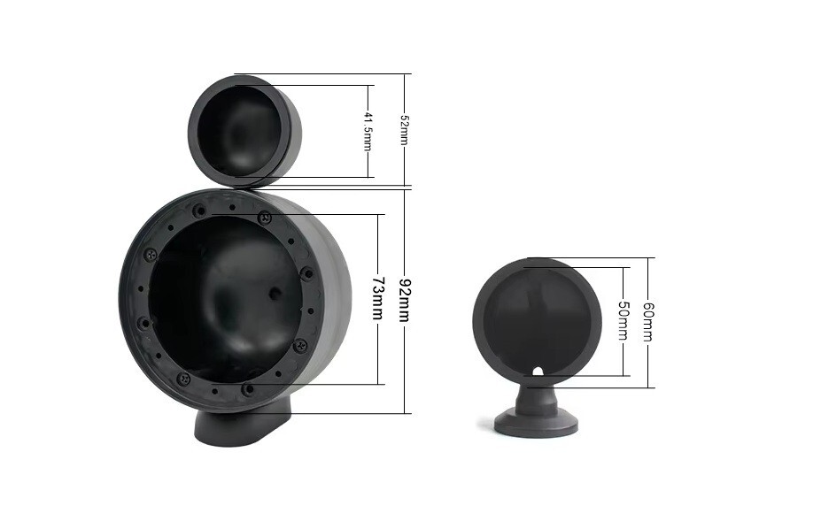 Tweeter Pods for Midrange & Tweeter 2-Way Plastic Speaker Bracket Enclosure