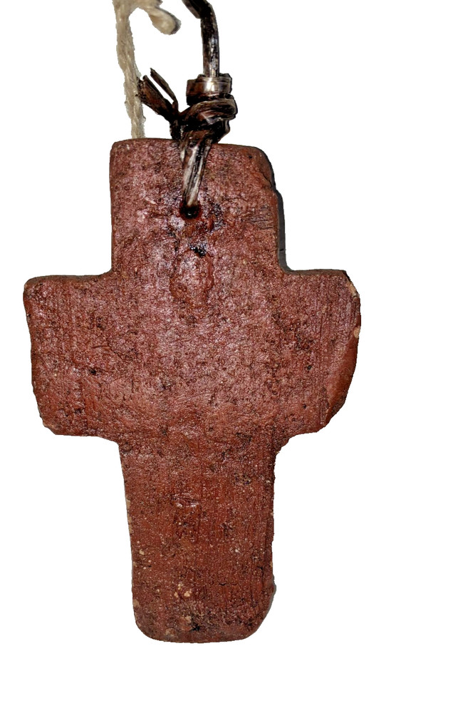 Rustic Textured Cross Handmade 5 ½”
