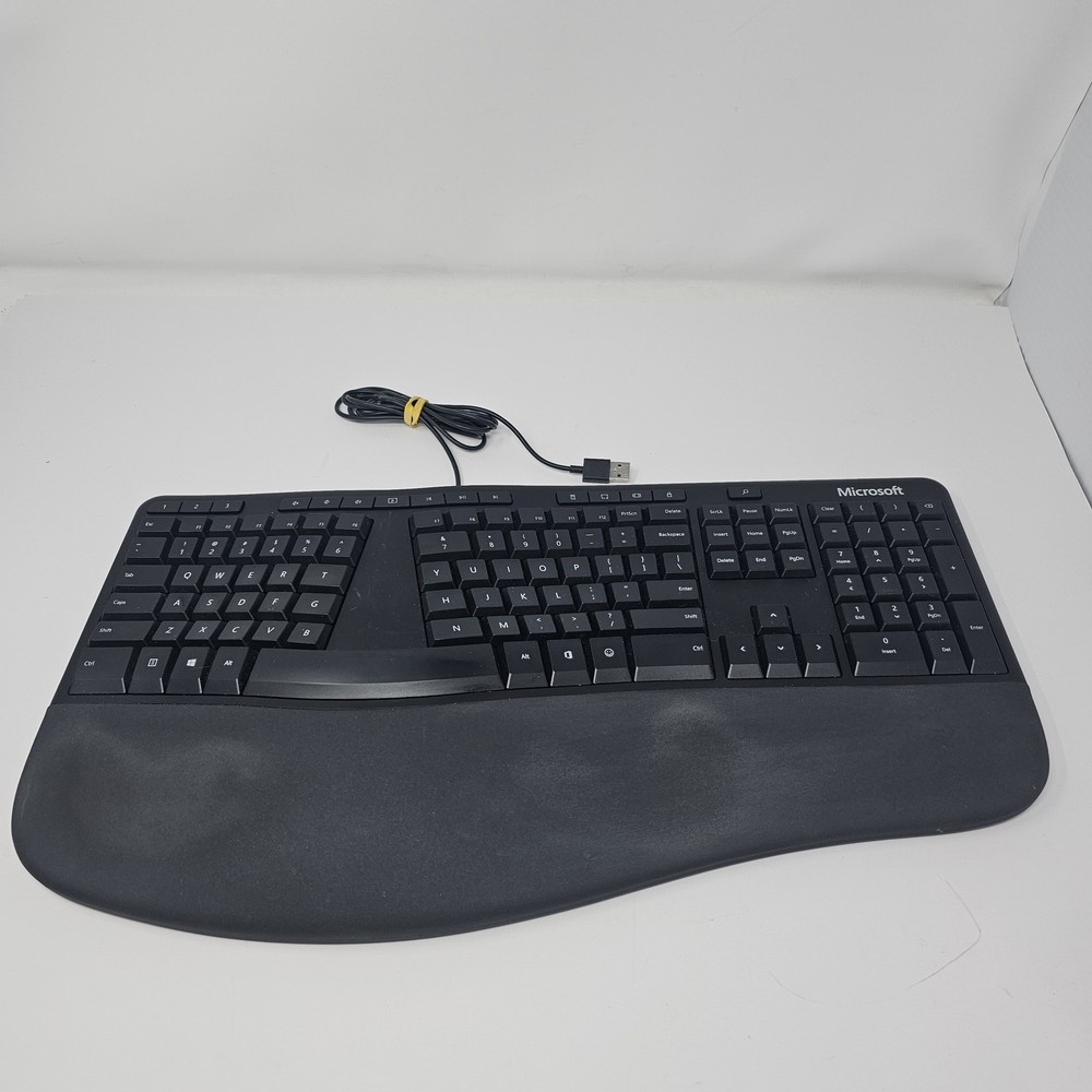 Microsoft Sculpt Ergonomic Keyboard USB Wired Split Design with Palm Rest