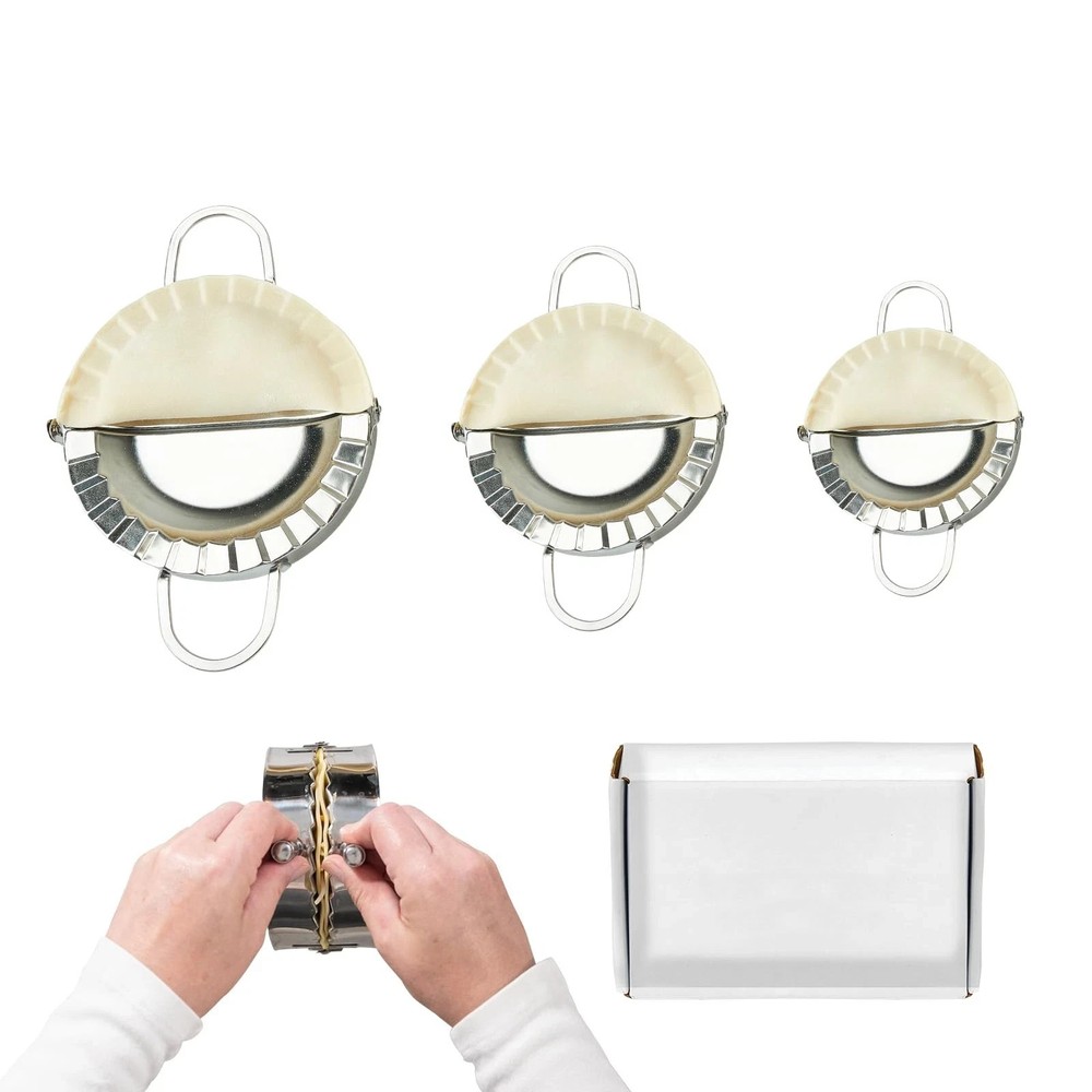 3-in-1 304 stainless steel empanada press 4 5 6 inch dumpling maker machine e...