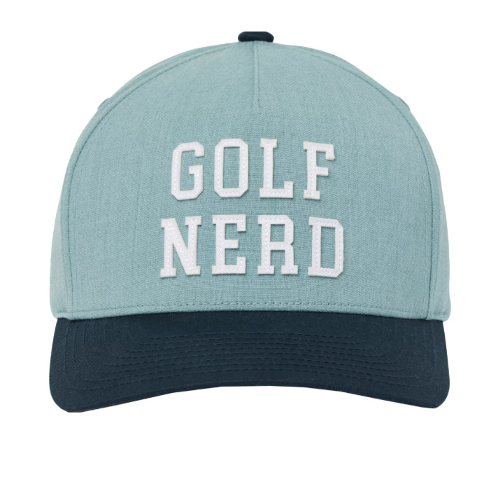 Travis Mathew Golf Nerd Snapback Hat Blue