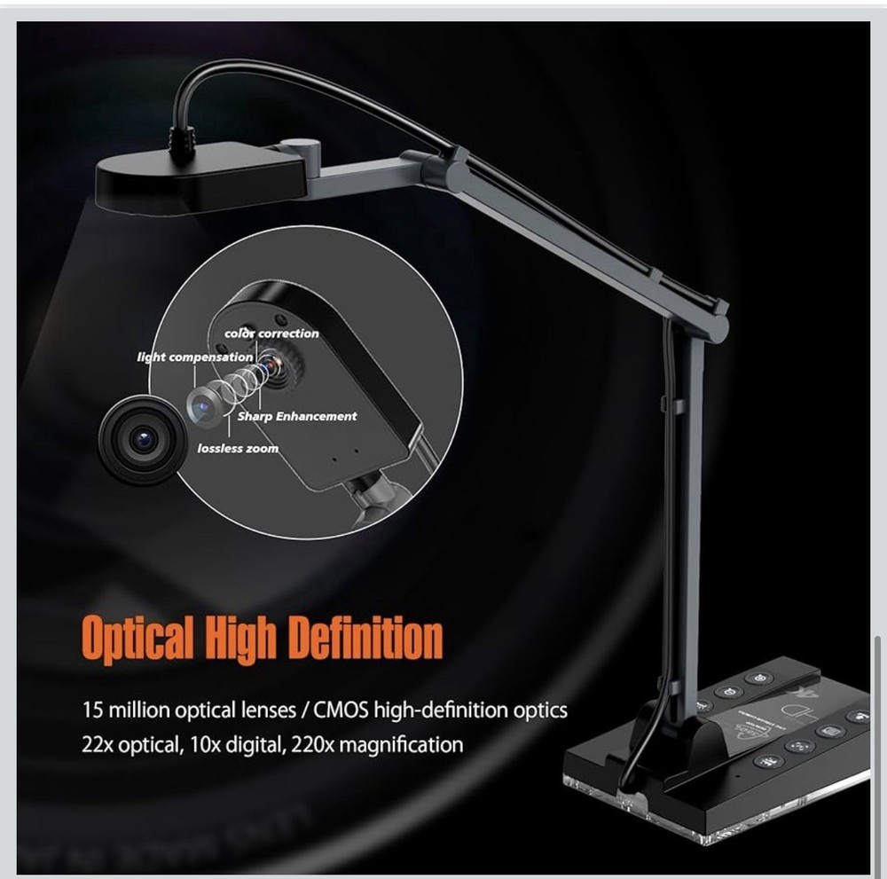 HDMI/USB Document Camera 15MP - LED Light - For Teaching and Presenting - NIB