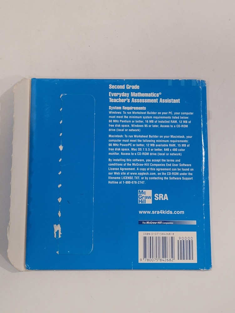 6 Mathematics PC CD-ROMs - Everyday Math Grades 1, 2 & 5, McGraw-Hill Math