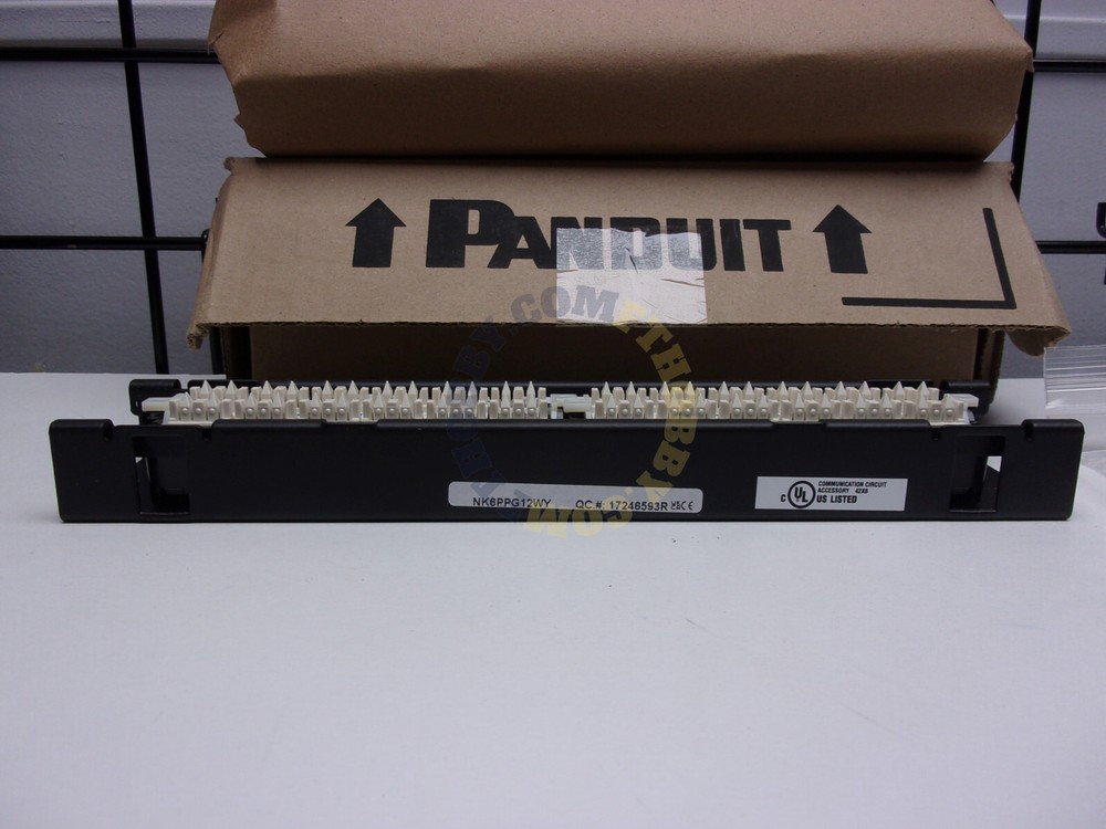 Panduit NK6PPG12WY Flat Punchdown Keystone Patch Panel