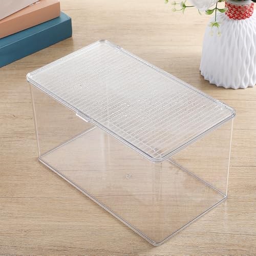 CD Storage Box Stackable Clear CD Organizer Clear DVD Storage Case Photo Case