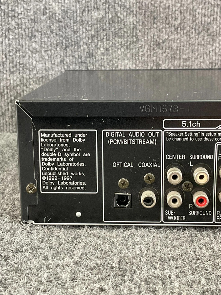Panasonic DVD-RV65 5.1 Ch DTS Dolby Digital Decoder – Hi-Fi CD/DVD Player
