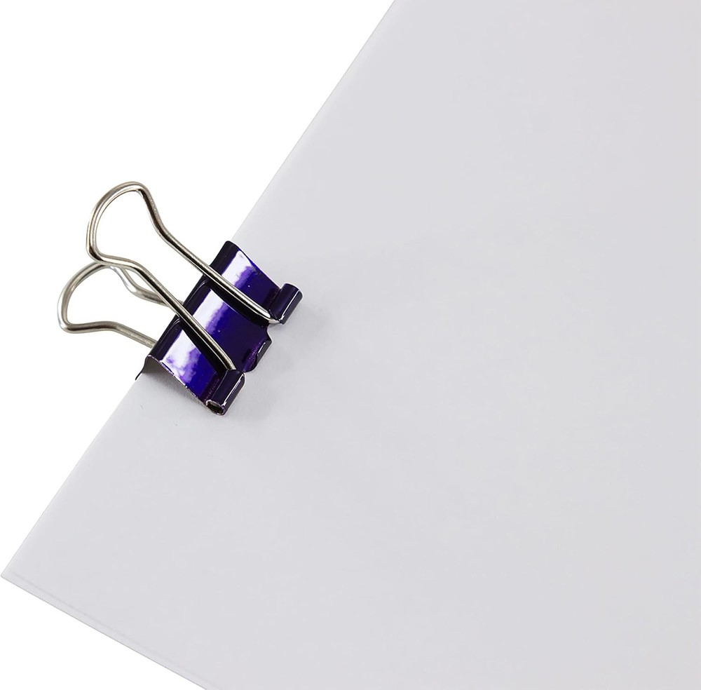 Baumgartens BAU29710 Mini Binder Clips .5" 12/Pkg-Assorted Colors
