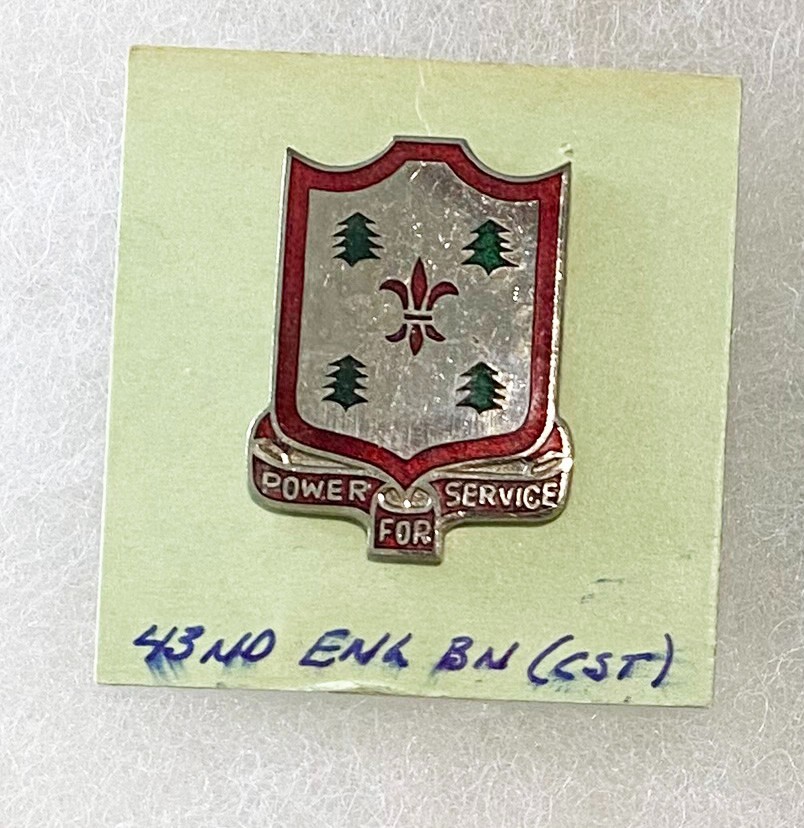 WWII 43rd Engineer Battalion DI PB