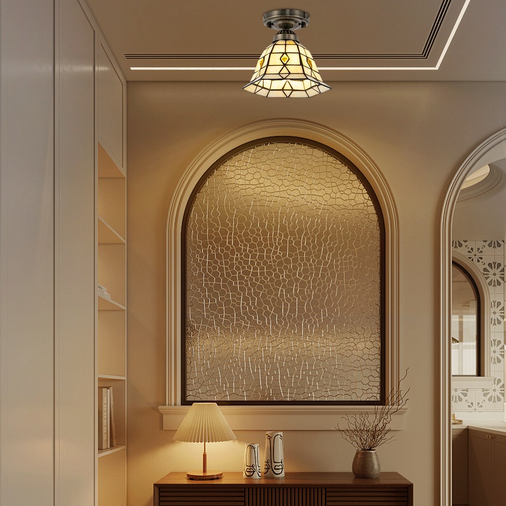 Ceiling light 20cm hexagonal - without light source E26x1- US gauge NEW US