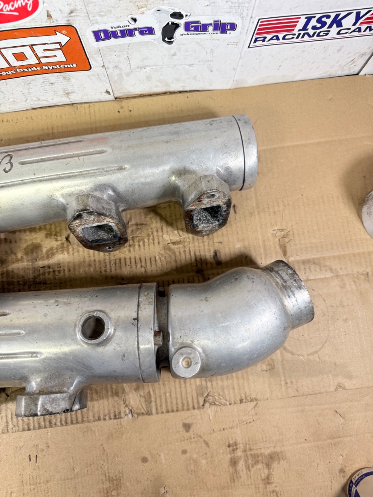 VINTAGE FORD FE 390 427 EDELBROCK M5 MARINE BOAT EXHAUST LOGS EXHAUST MANIFOLD