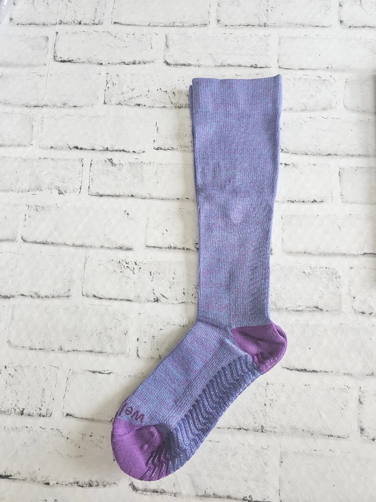 Wellow Size Medium Wide Calf Bamboo Compression Socks In Galaxy Twist